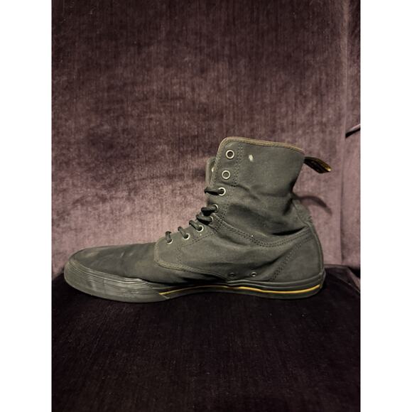 Dr Martens Boots Mens 14 Shoes Black Winsted Canvas High Ankle Chukka Sneakers main image 4